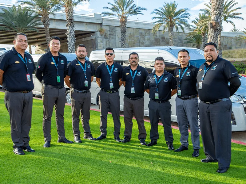 The Cabo T&T team of drivers in uniform